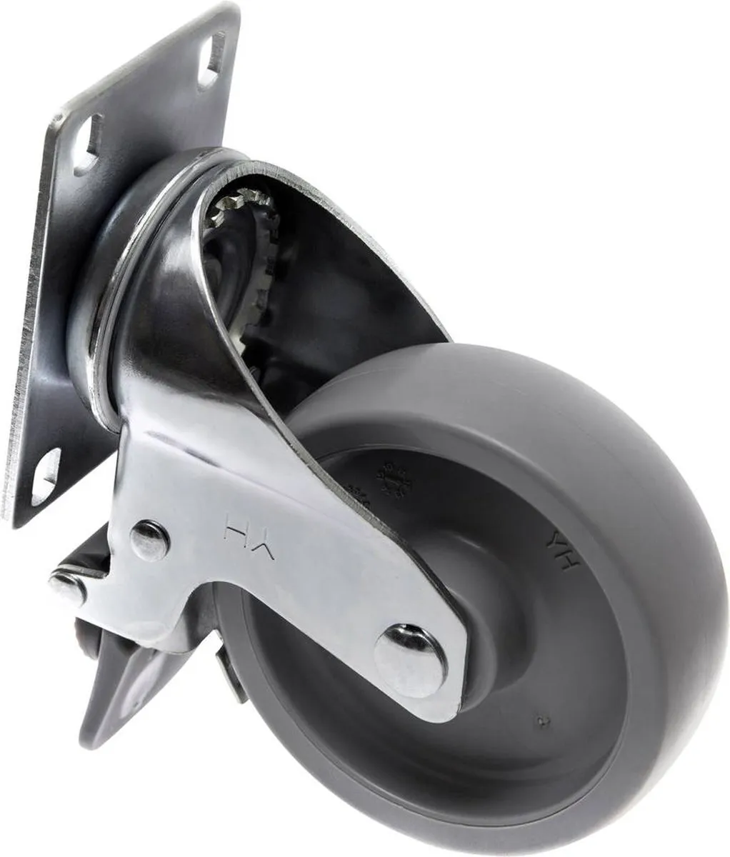 TOOLCRAFT TO-5137938 Zwenkwiel 100mm - 125kg - Parkeerrem
