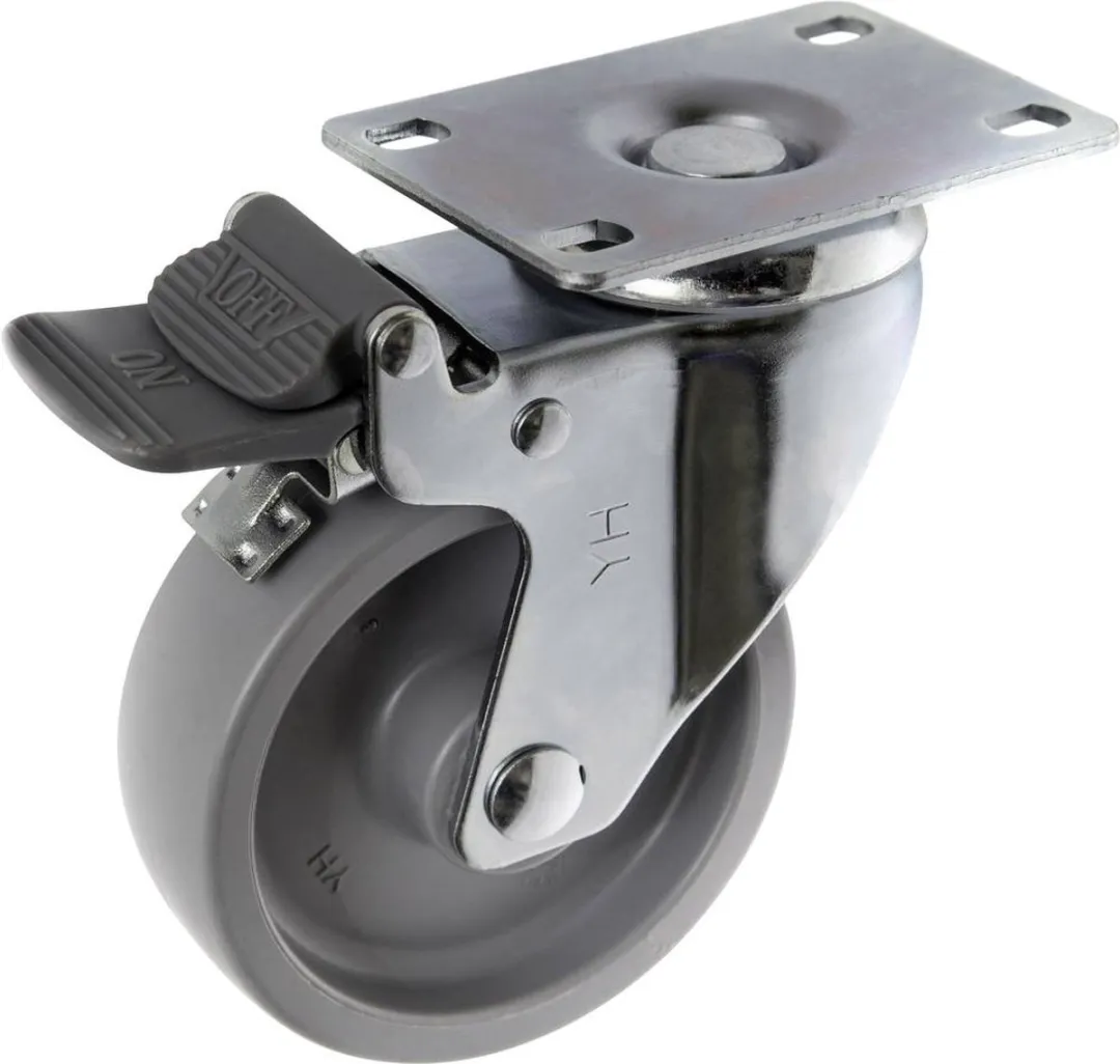 TOOLCRAFT TO-5137938 Zwenkwiel 100mm - 125kg - Parkeerrem