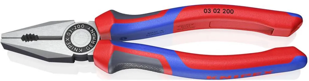 Knipex Combinatietang 0302-200 - Rood - afbeelding 6 van 6