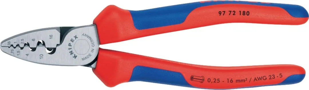 Knipex 97 72 180 Adereindhulstang 025-160mm
