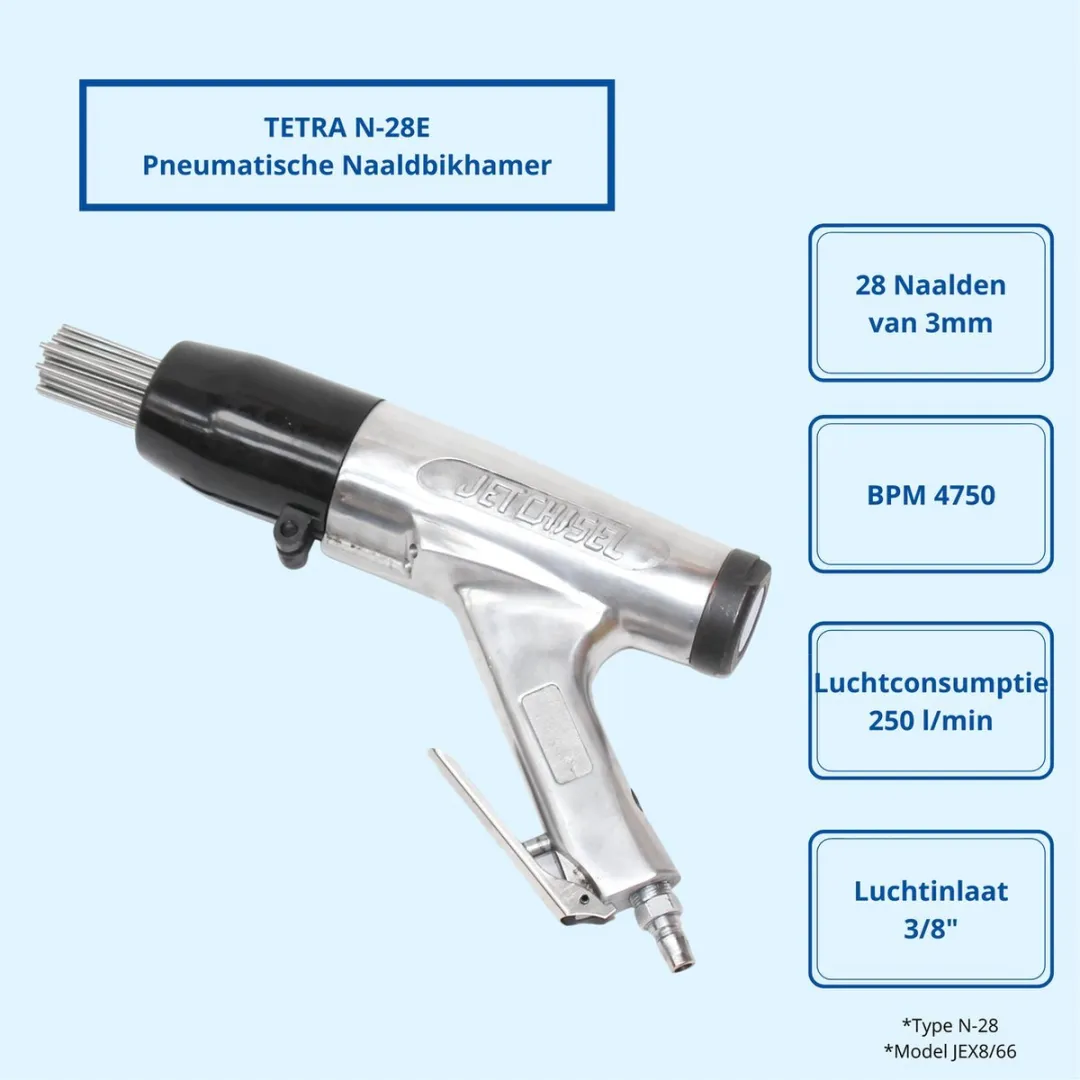 TETRA N-28E Pneumatische Naaldbikhamer