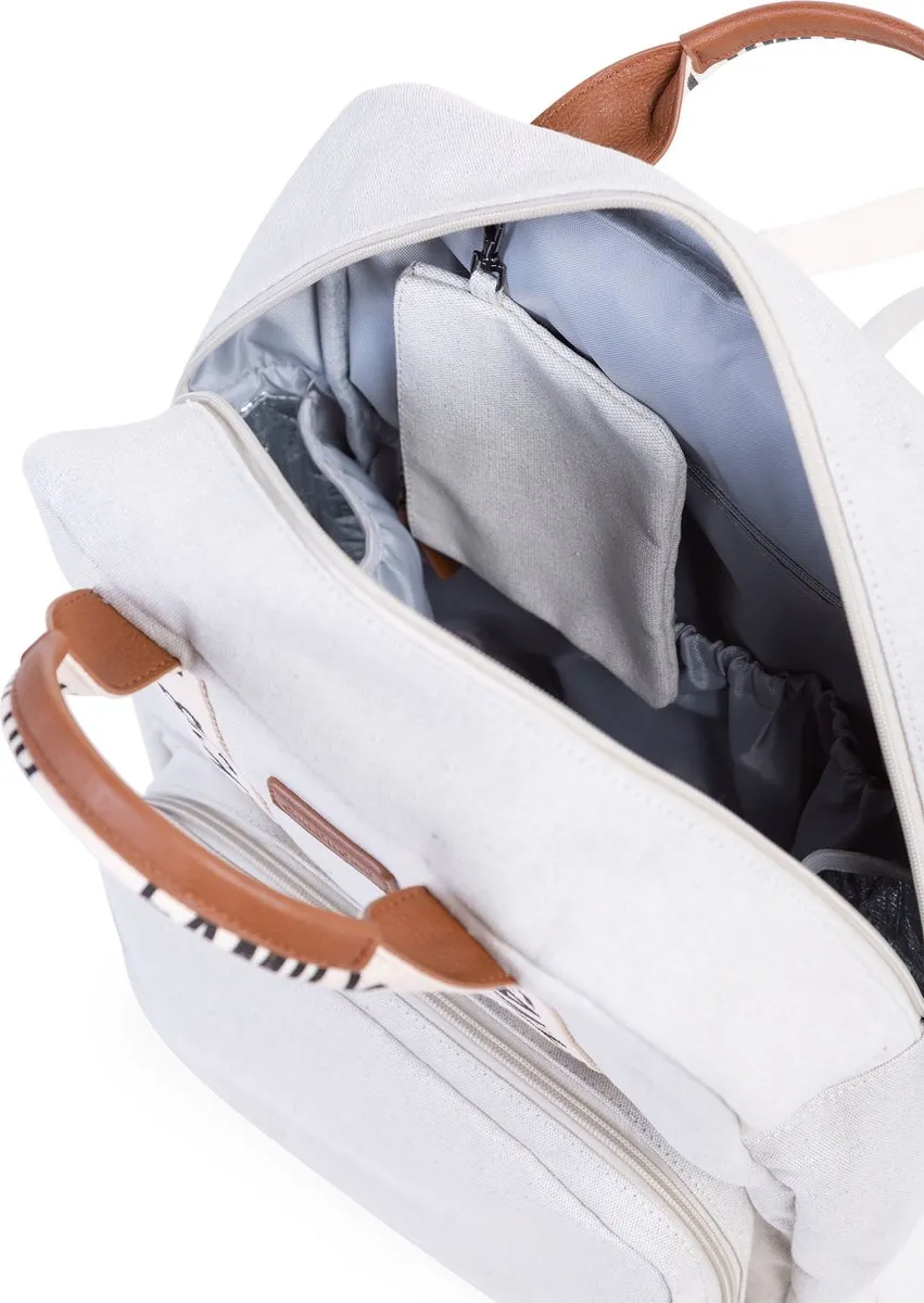 Childhome Family Club Rugzak - Signature - Ecru - Uniseks & Waterafstotend - 30x16x40cm - 20,5L