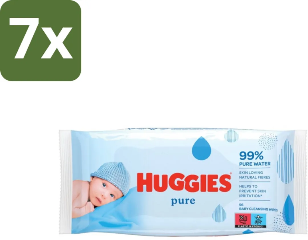 Huggies Pure Billendoekjes 56 Stuks