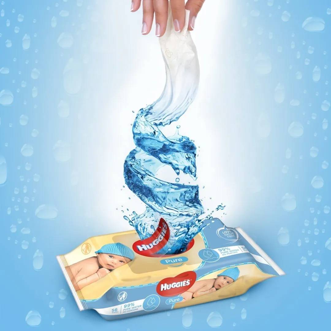 Huggies Pure Billendoekjes 56 Stuks