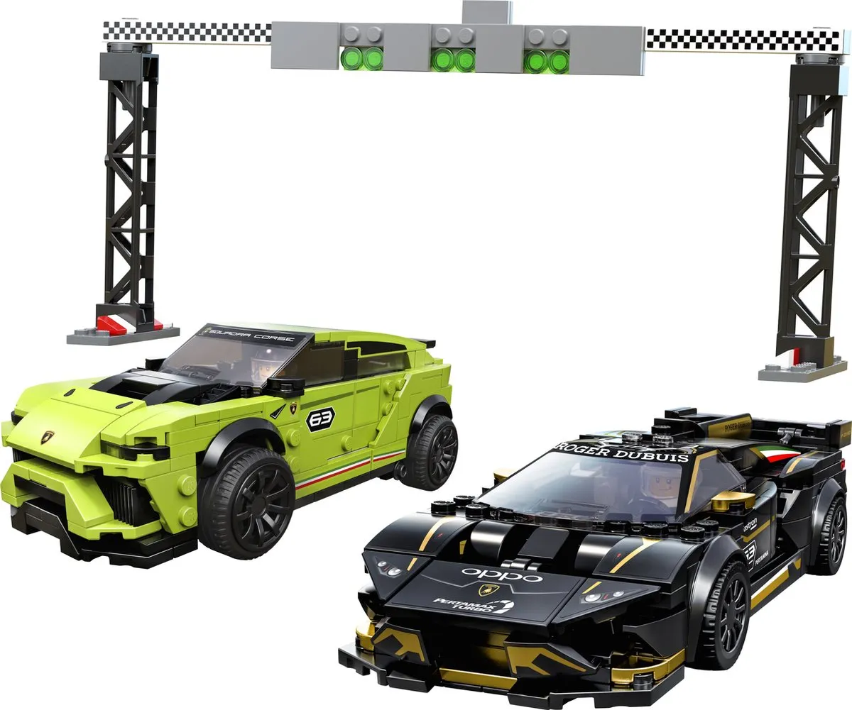 LEGO Speed Champions 76899 Lamborghini Urus ST-X & Huracán Super Trofeo EVO - 627 Stukken