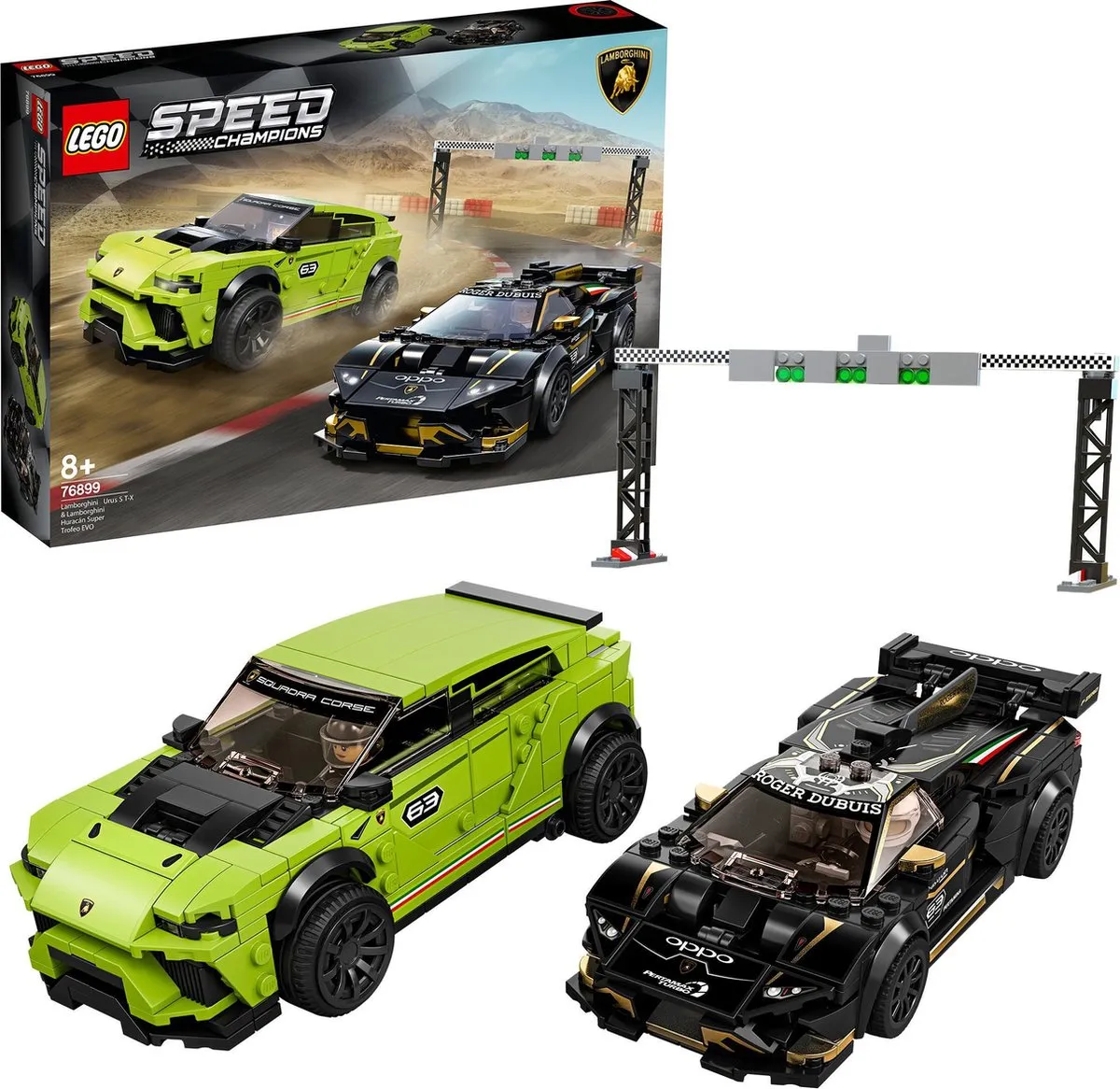 LEGO Speed Champions 76899 Lamborghini Urus ST-X & Huracán Super Trofeo EVO - 627 Stukken