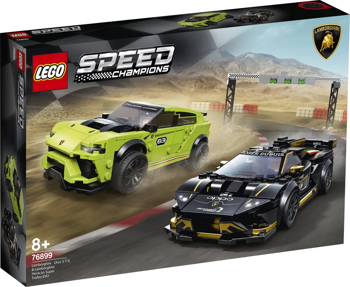 LEGO Speed Champions 76899 Lamborghini Urus ST-X & Huracán Super Trofeo EVO