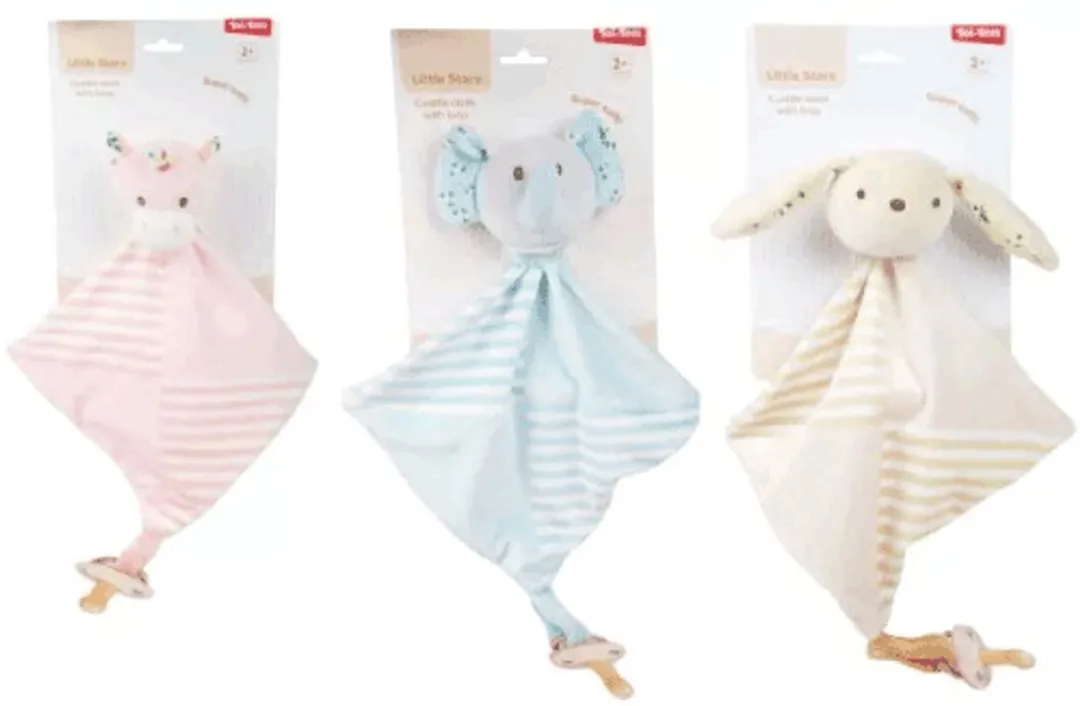 Toi-Toys Knuffeldoek Baby Multicolor Roze Eenhoorn