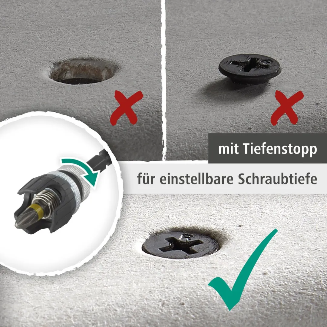 Wolfcraft Gipsplaat Bitje PH 2 - 1 Stuk - Zwart/Zilver