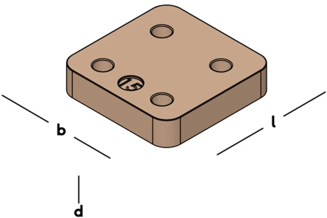 GB Drukplaat 34715 15mm - 48 Stuks - Oranje