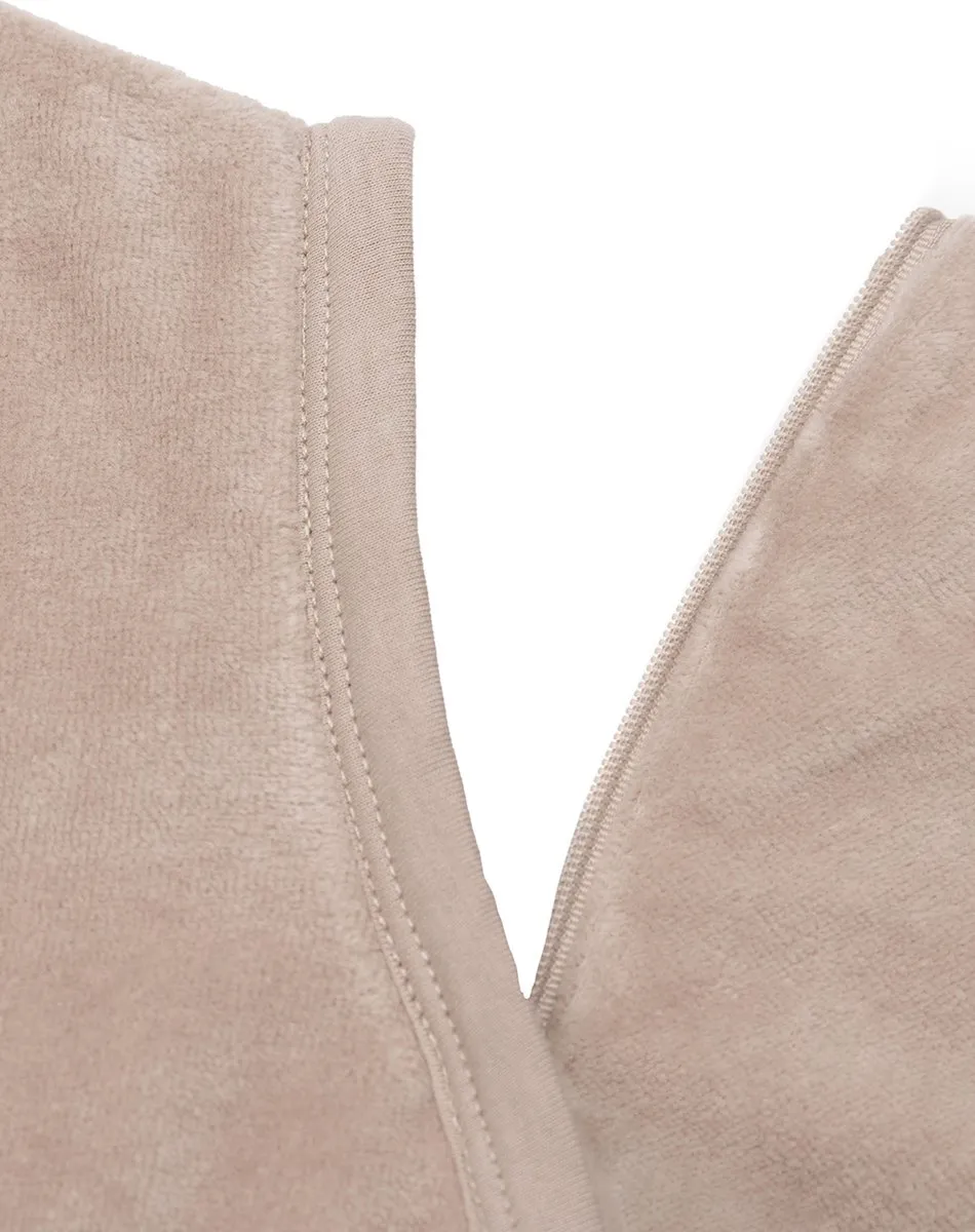 Jollein Baby Slaapzak Winter Velvet Wild Rose 110cm - Afritsbare mouw