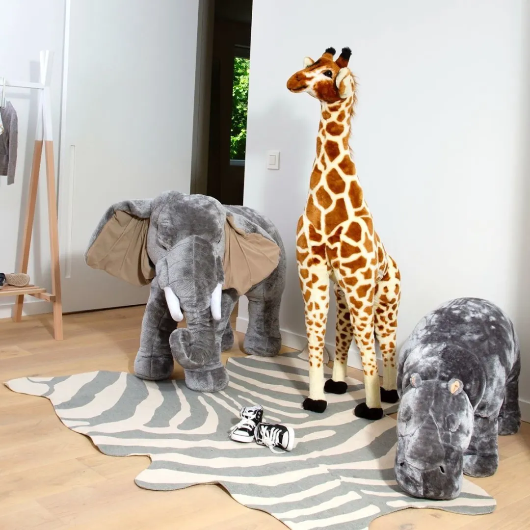 Childhome Leopard Kindertapijt 145x160cm - Blauw
