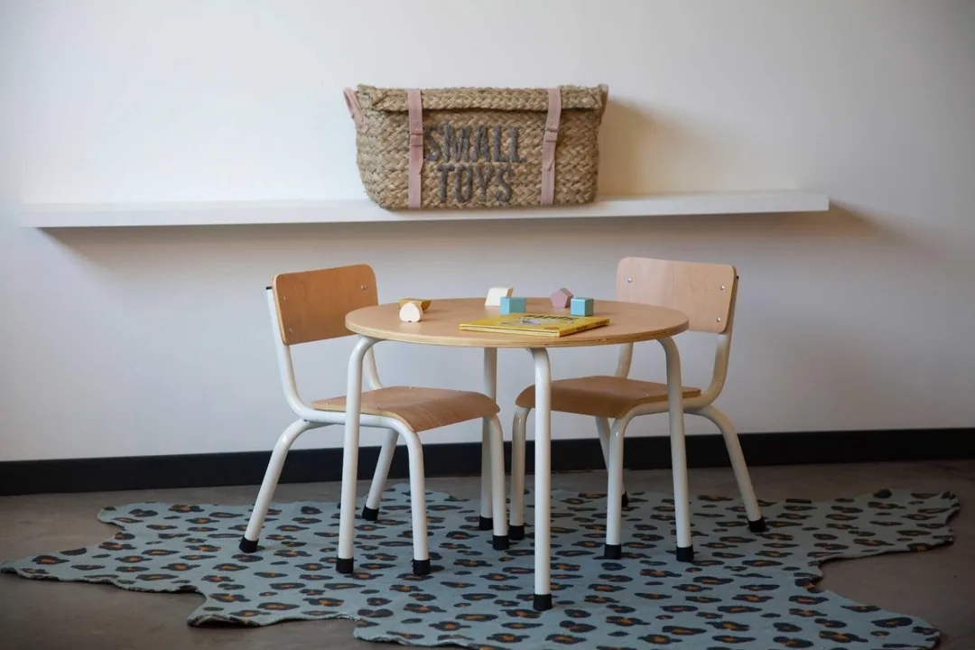 Childhome Leopard Kindertapijt 145x160cm - Blauw