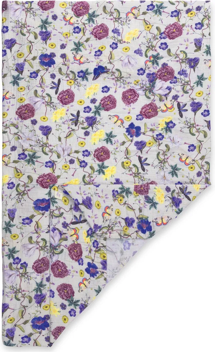 Hauck Hoeslaken Junior 120x60cm Floral Beige