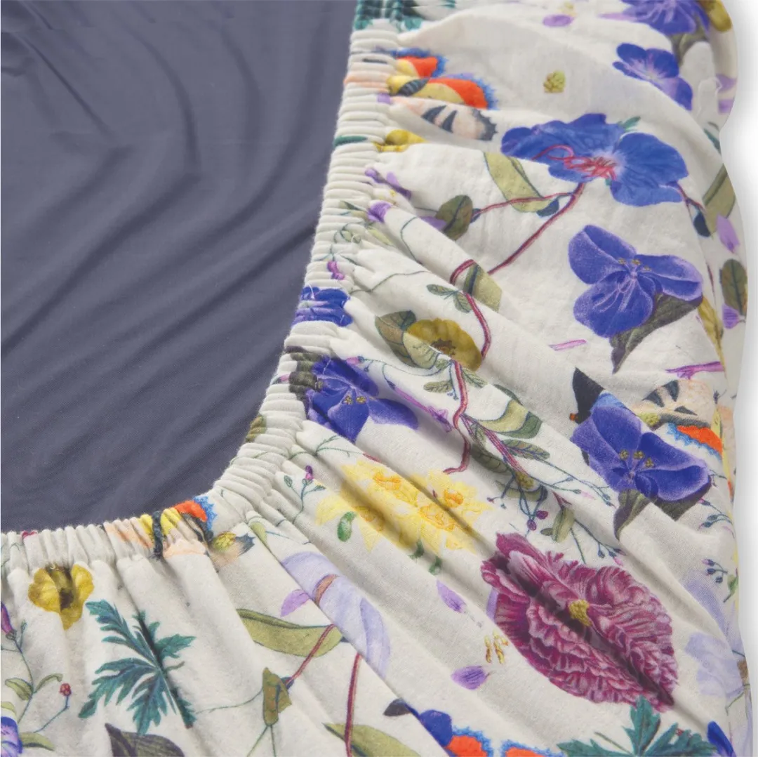 Hauck Hoeslaken Junior 120x60cm Floral Beige