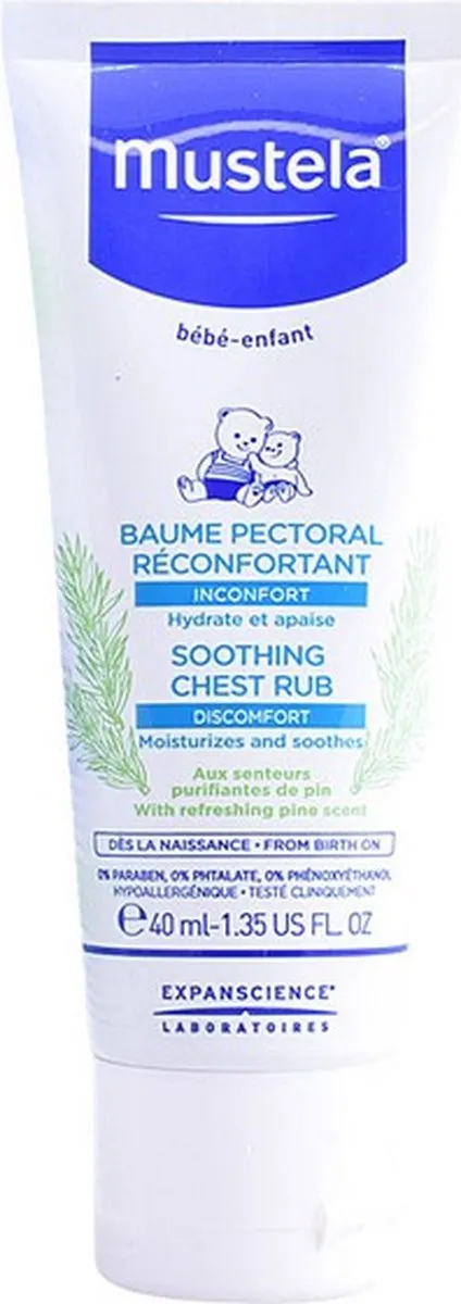 Mustela Bébé Soothing Chest Rub Pine Essence Balm 40ml