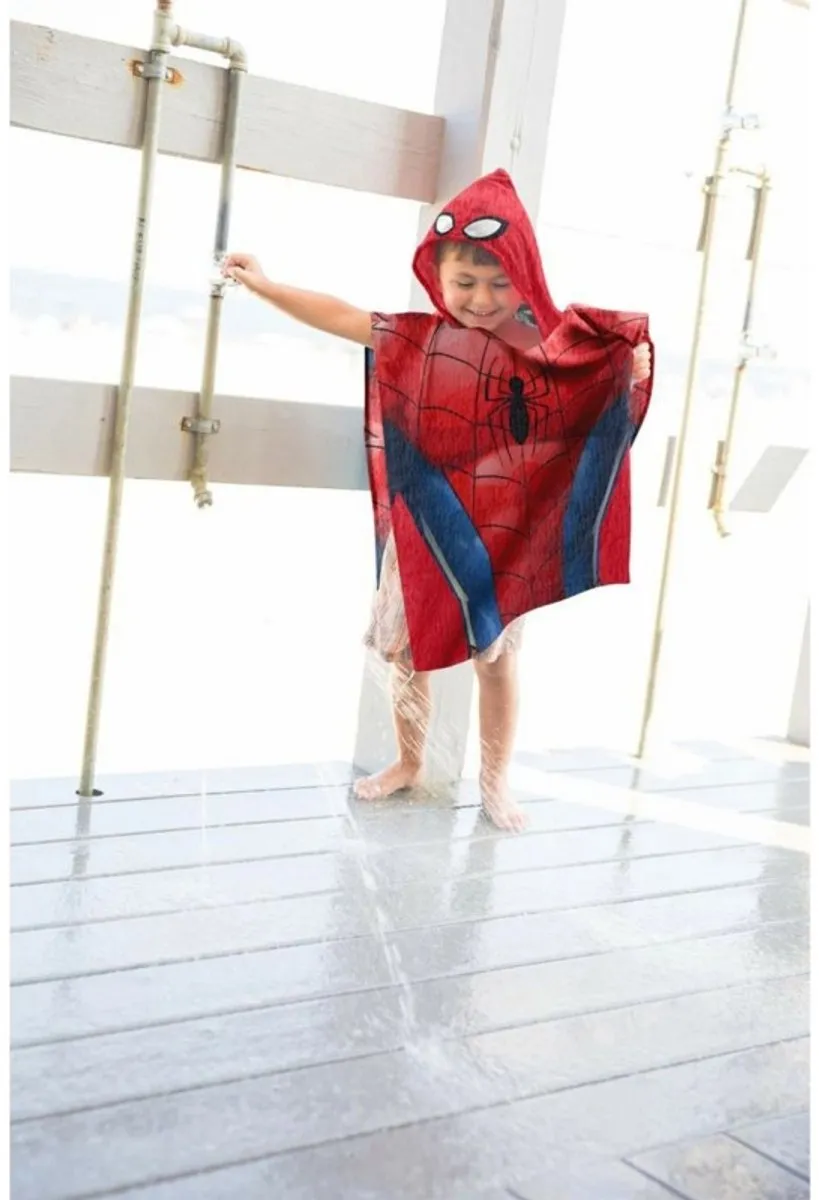 Marvel Spiderman Poncho - One Size - Rood