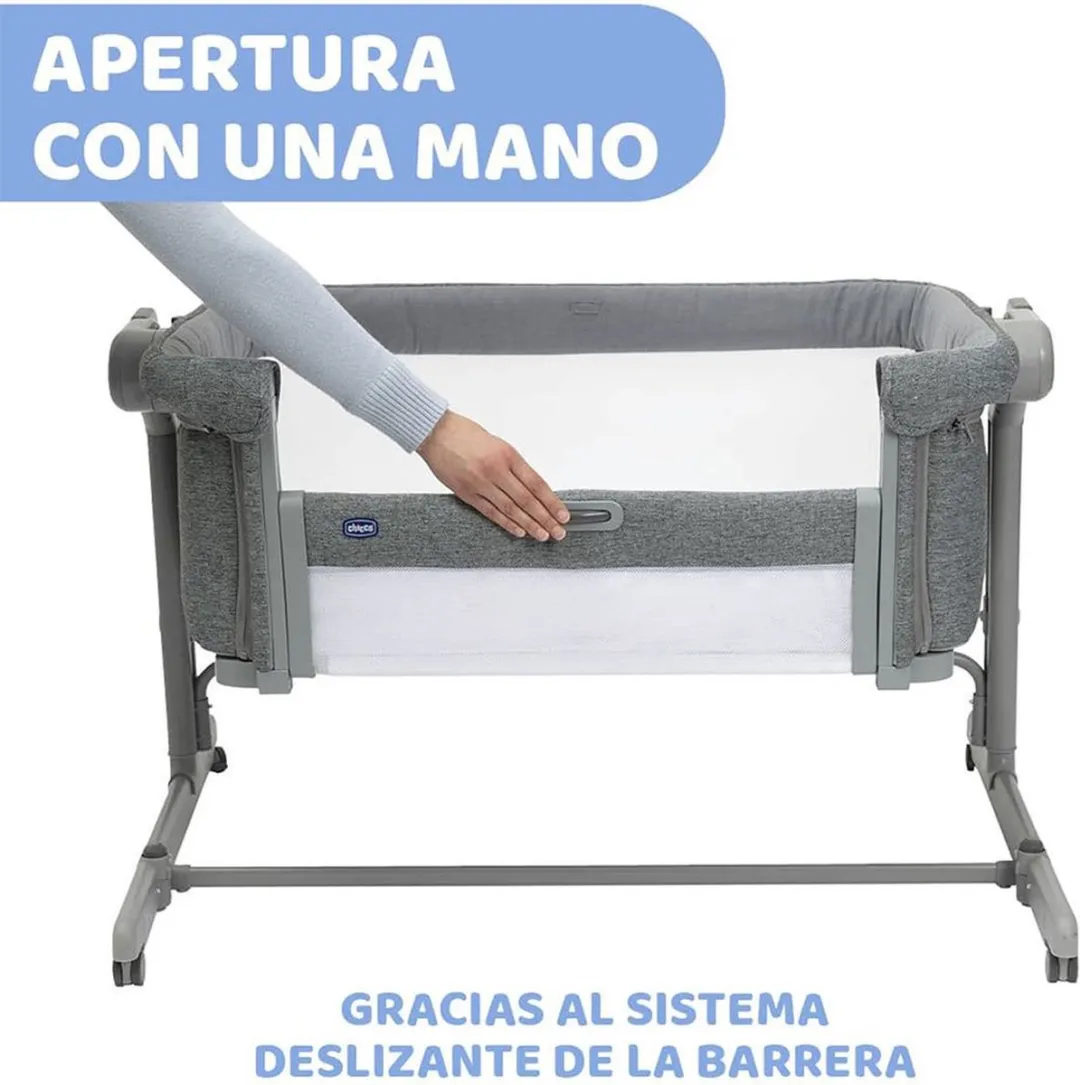 Chicco Next2Me Magic Evo Co-Sleeper - Donkergrijs