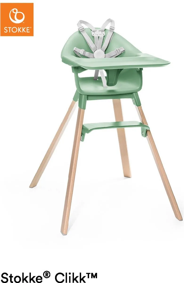 Stokke Clikk Kinderstoel Clover Green - Alles-in-één
