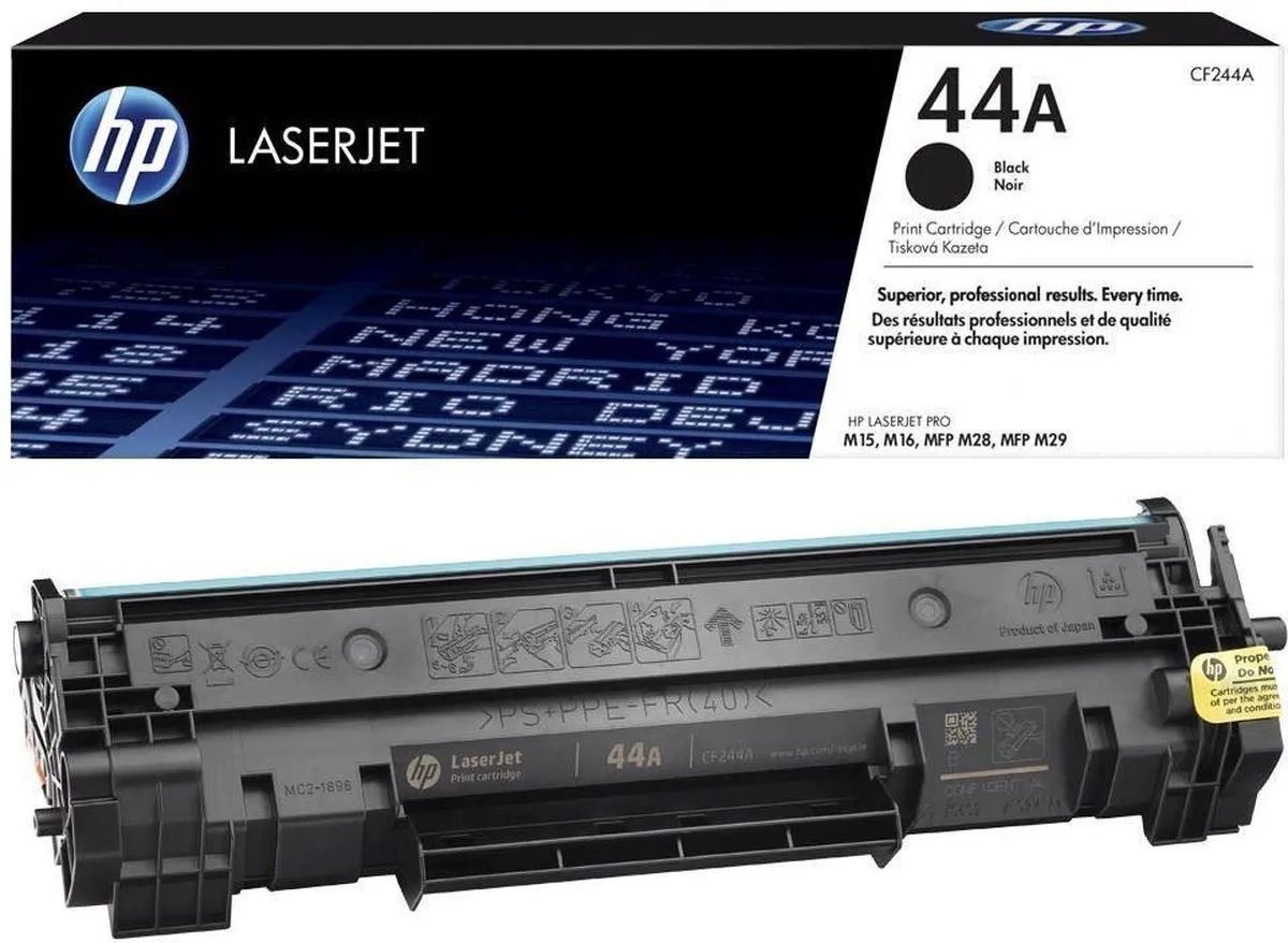 HP 44A - Tonercartridge - Origineel - Standaard Capaciteit - Zwart
