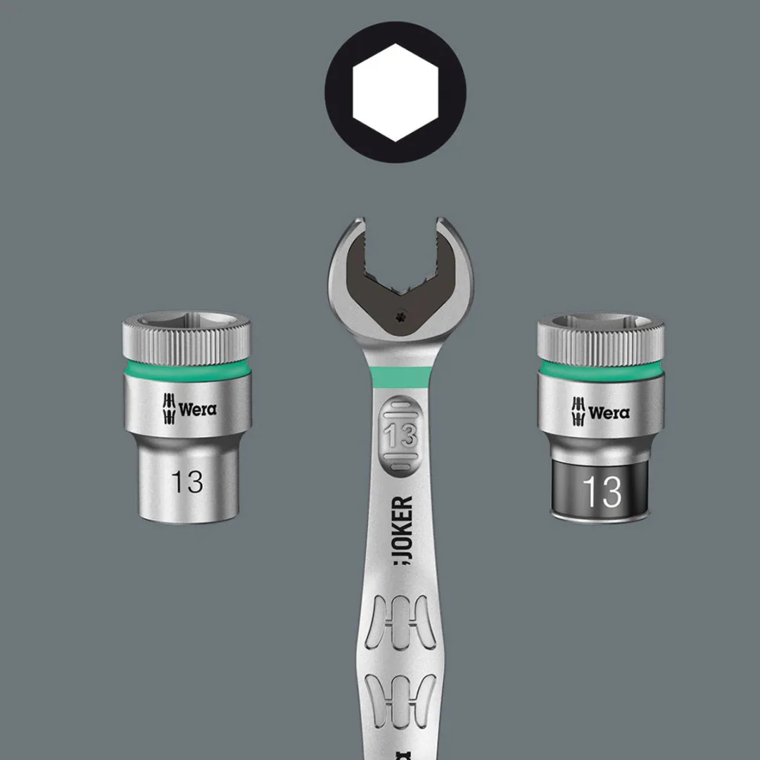 Wera Zyklop Metal 8004 A 05004004001 Omschakelratel 1/4" - 141mm