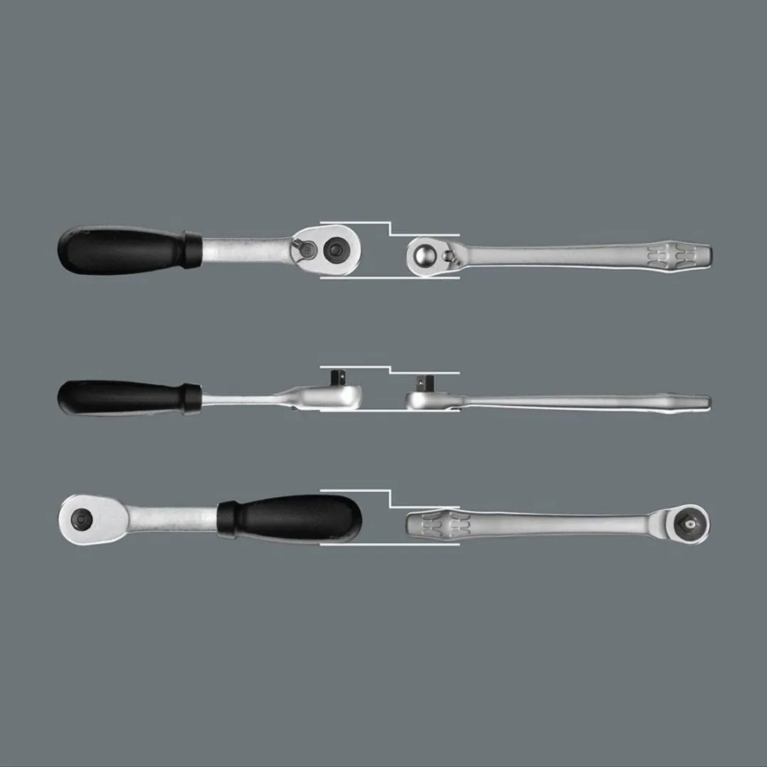 Wera Zyklop Metal 8004 A 05004004001 Omschakelratel 1/4" - 141mm
