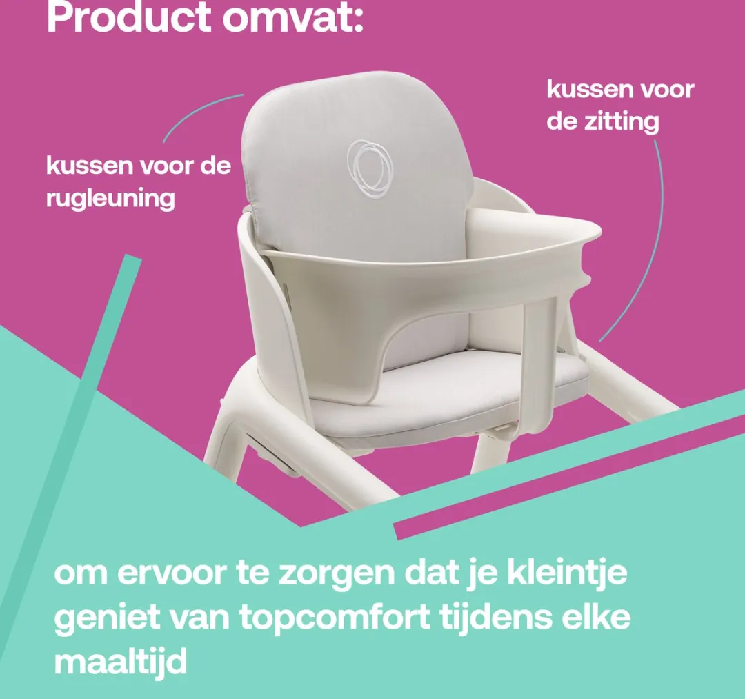 Bugaboo Giraffe Babyset Kussen - Grijs