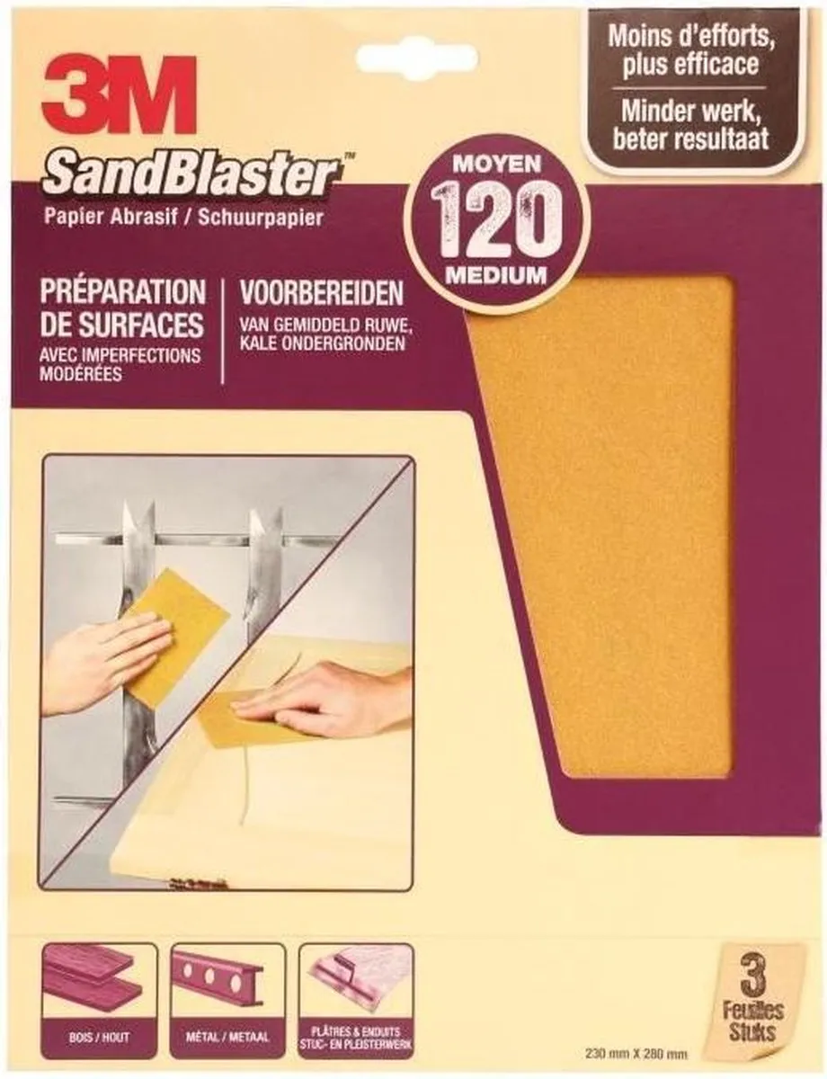 3M SandBlaster Schuurpapier P120