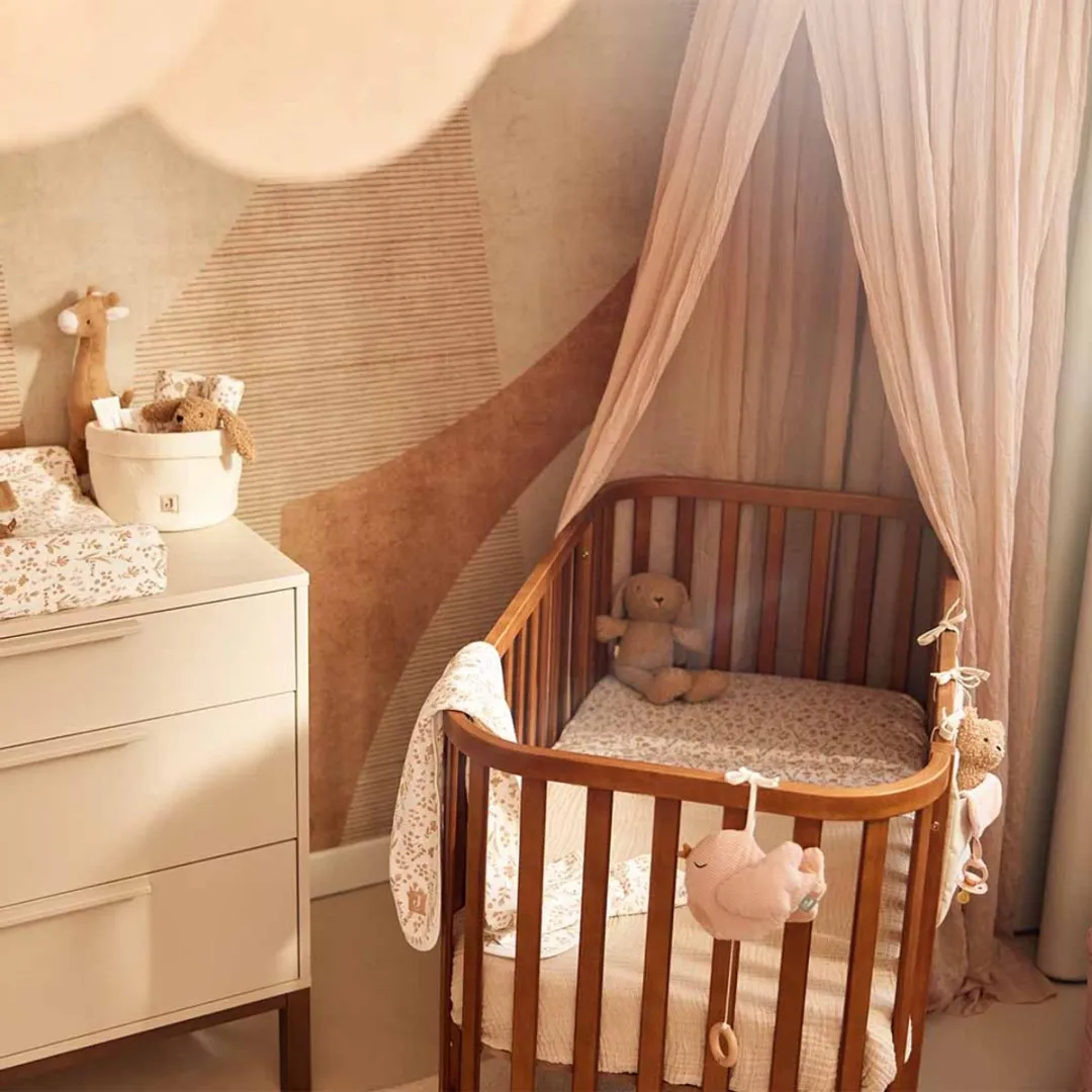 Jollein Baby Hoeslaken Jersey Bloomy - 60x120cm - Ledikant
