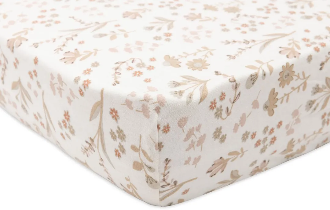 Jollein Baby Hoeslaken Jersey Bloomy - 60x120cm - Ledikant