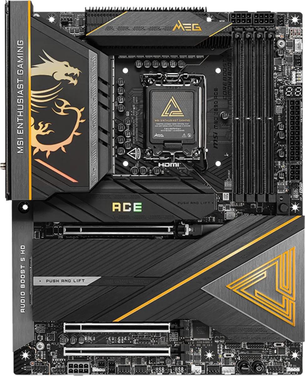 MSI MEG Z890 ACE Moederbord - Intel Z890 - ATX