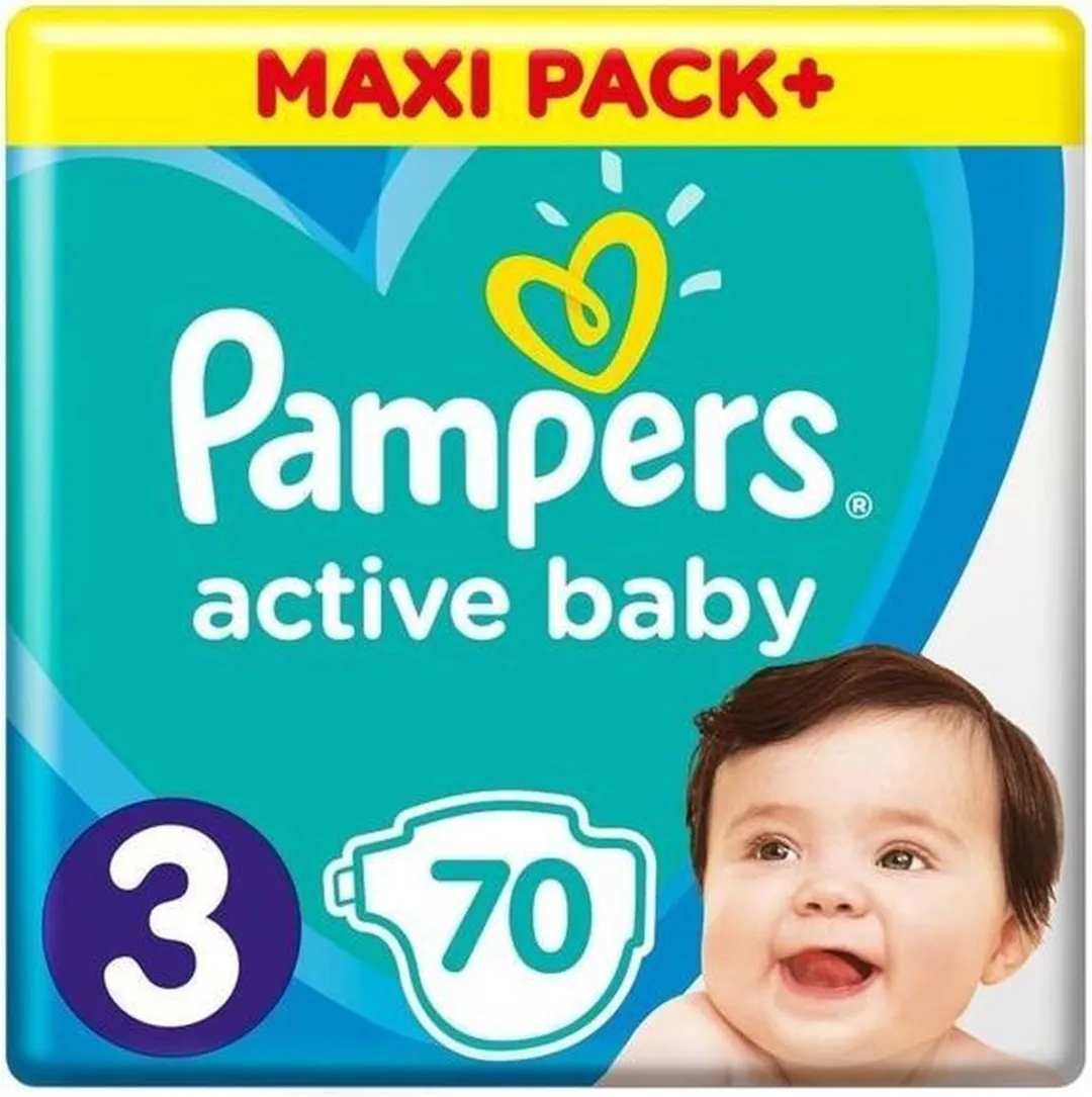Pampers Active Baby Luiers Maat 3 - 70 Stuks
