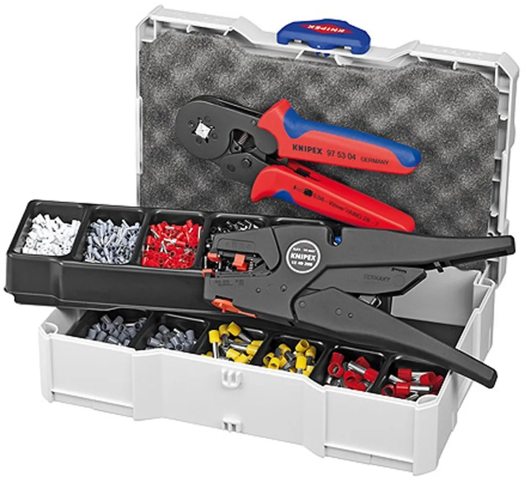 Knipex Krimpset 979010 - Zelfinstellende Tang