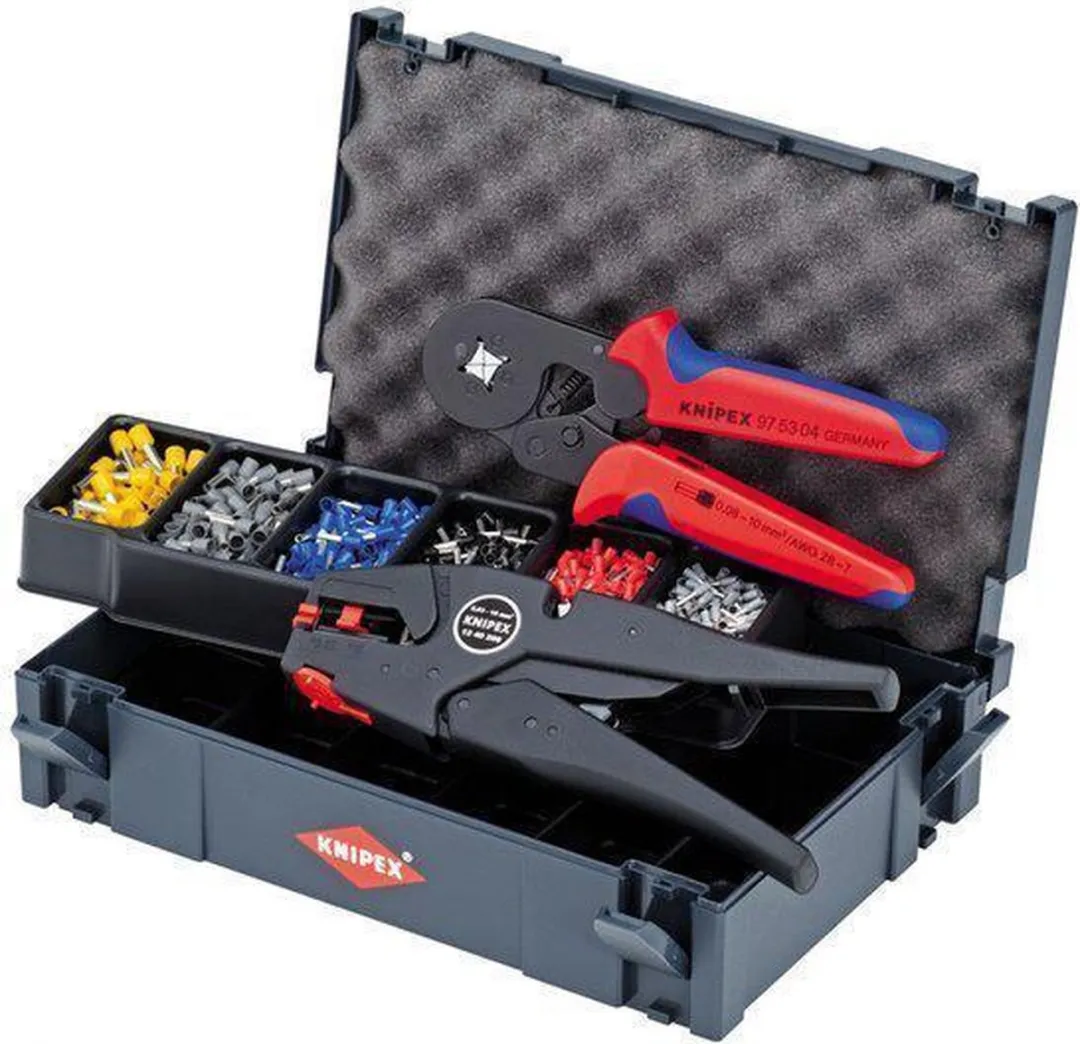 Knipex Krimpset 979010 - Zelfinstellende Tang