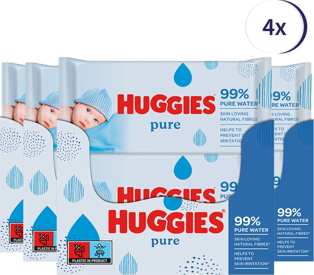 Huggies Pure Billendoekjes - 4032 Stuks