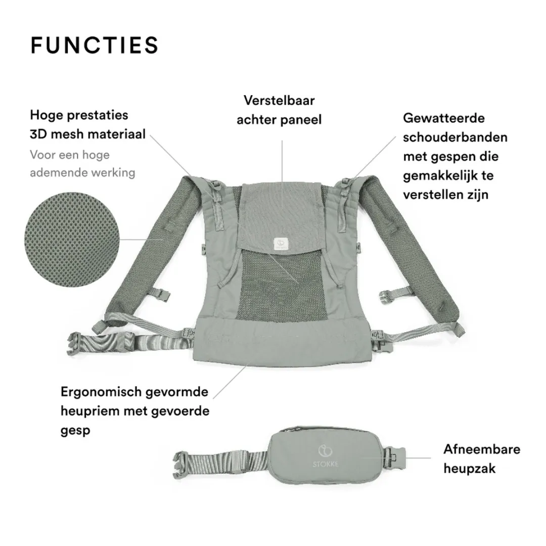 Stokke Limas Mesh Draagzak - Groen