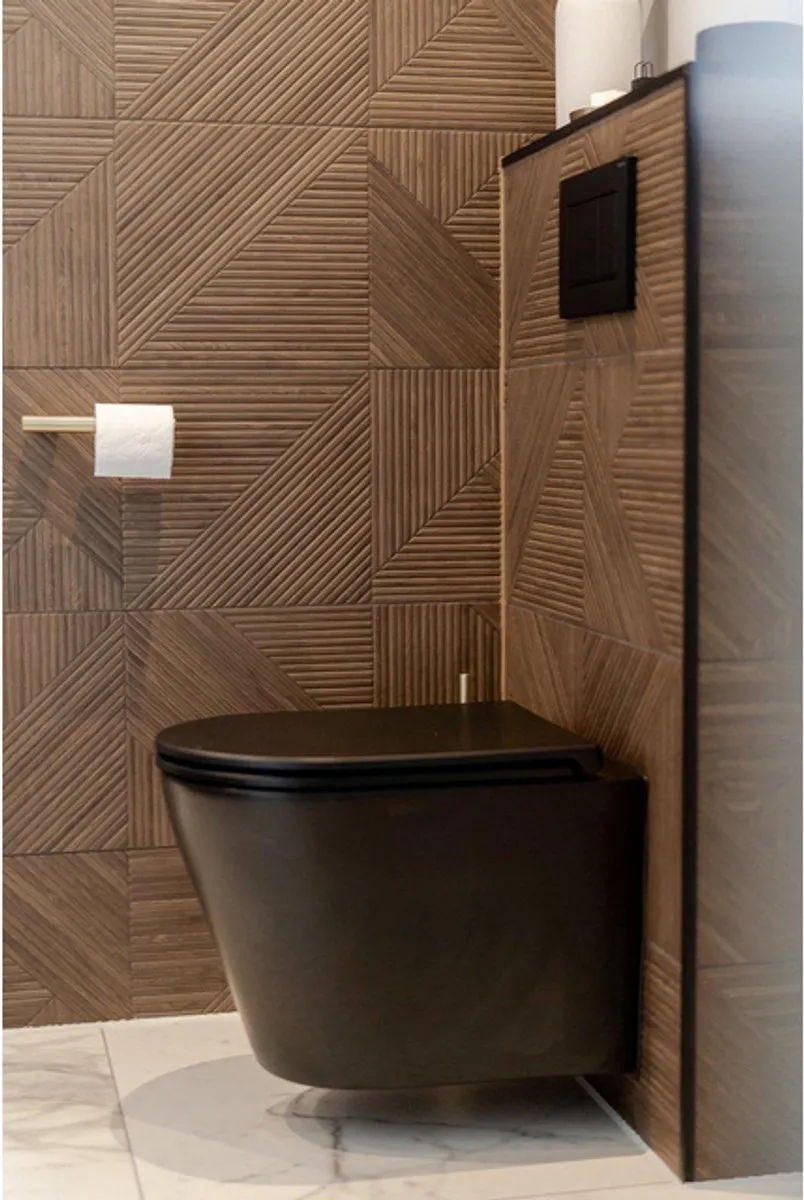 Geberit Bedieningspl. Sigma30, 2-Toets:mat Zwart, Easy-To-Clean, Zwart