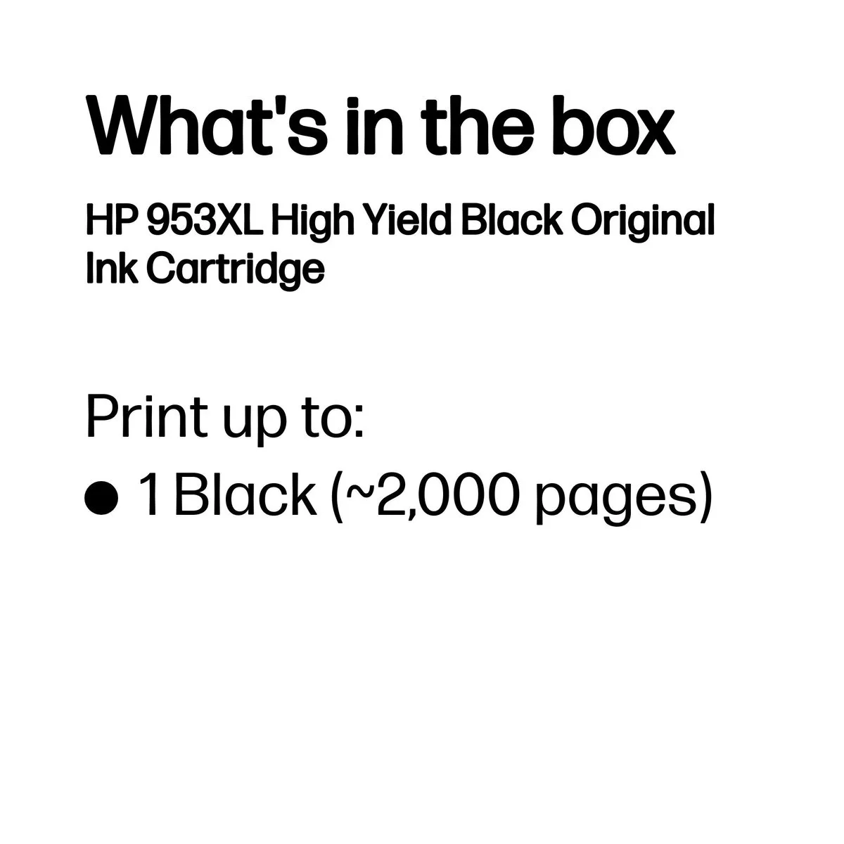 HP 953XL Inktcartridge - Zwart