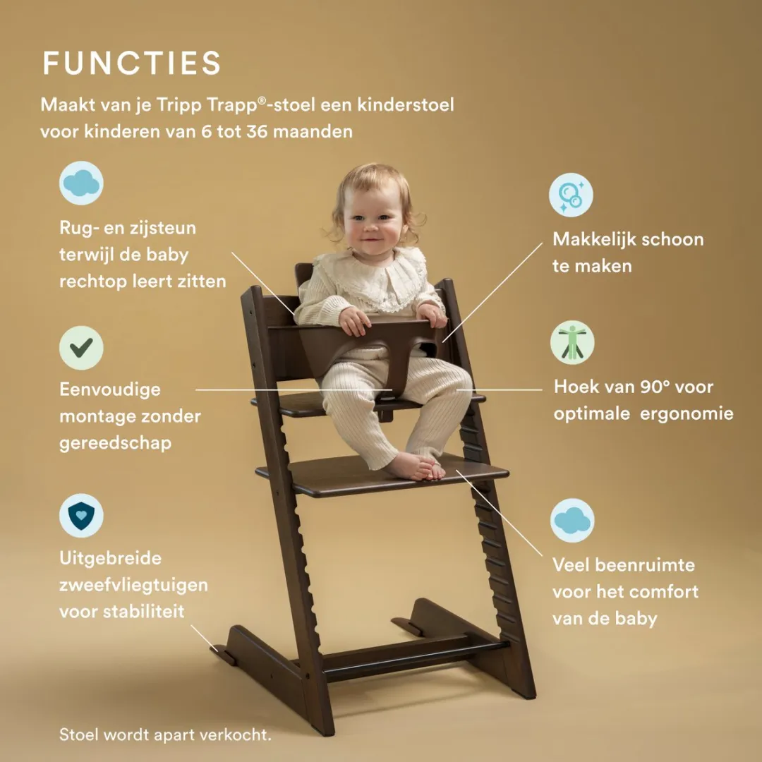Stokke Tripp Trapp Babyset Warm Brown - 6-36 maanden