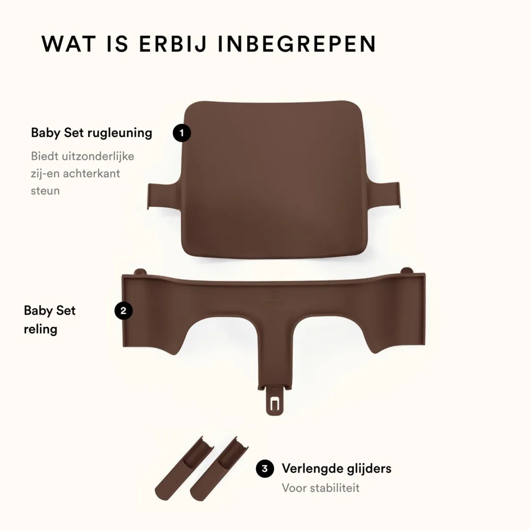 Stokke Tripp Trapp Babyset Warm Brown - 6-36 maanden