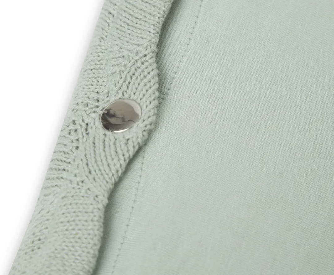 Jollein Aankleedkussenhoes 50x70cm Shell Knit Sea Foam - GOTS