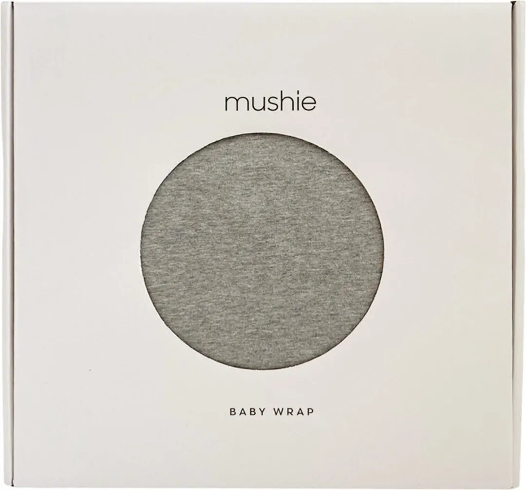Mushie Baby Wikkeldoek Grey Melange