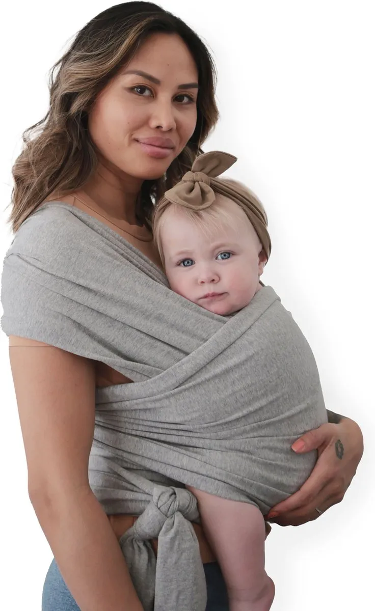 Mushie Baby Wikkeldoek Grey Melange