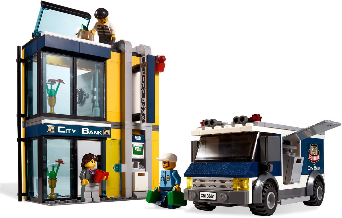 LEGO City Bank en Geld Transporter - 3661