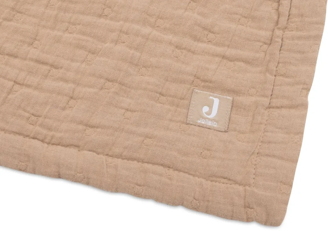 Jollein Baby Deken Wieg Jersey 75x100cm - Biscuit