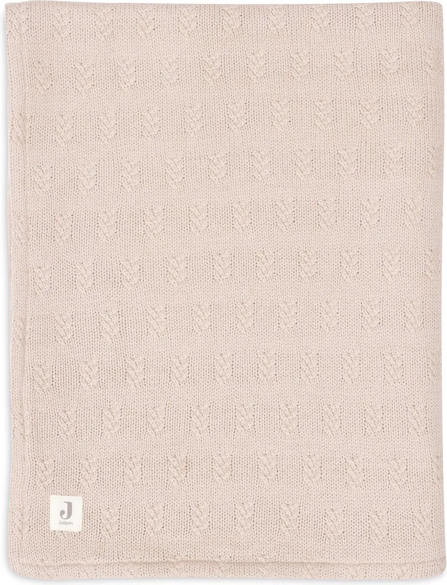Jollein Deken Ledikant 100x150cm Grain Knit Wild Rose