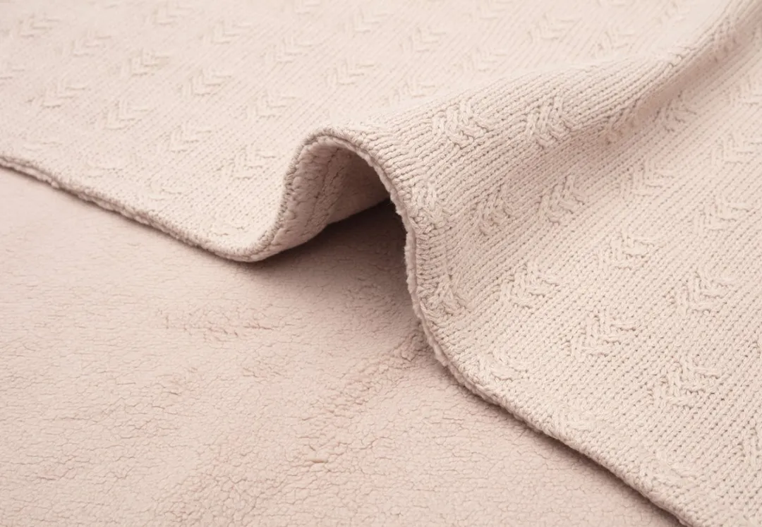 Jollein Deken Ledikant 100x150cm Grain Knit Wild Rose
