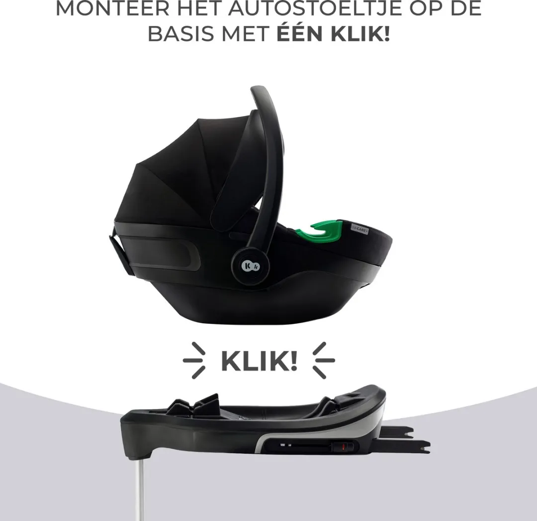 KinderKraft CARE FX Isofix Basis Autostoel - Maxi-Cosi I-CARE i-Size - Zwart