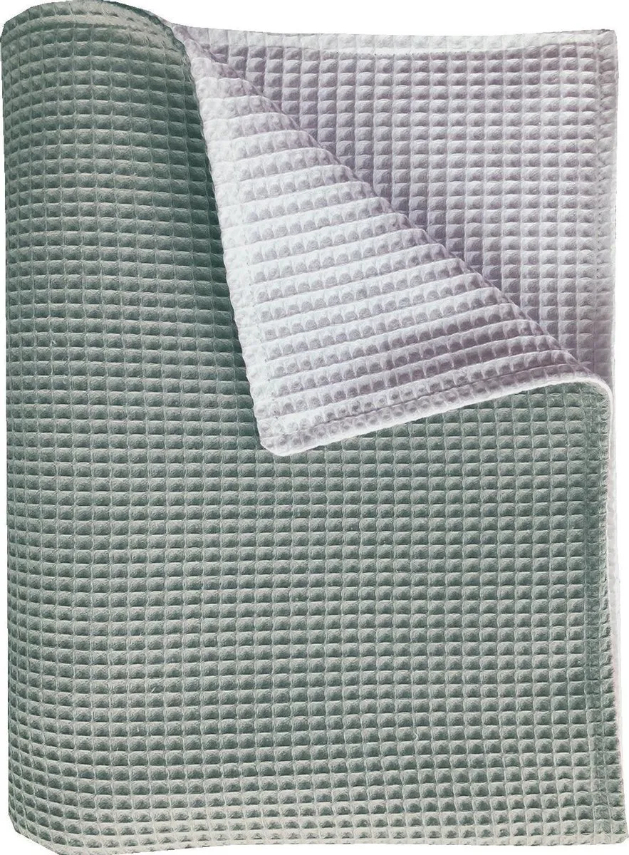 BINK Bedding Wiegdeken Pique Olijf/Wit 75x100cm