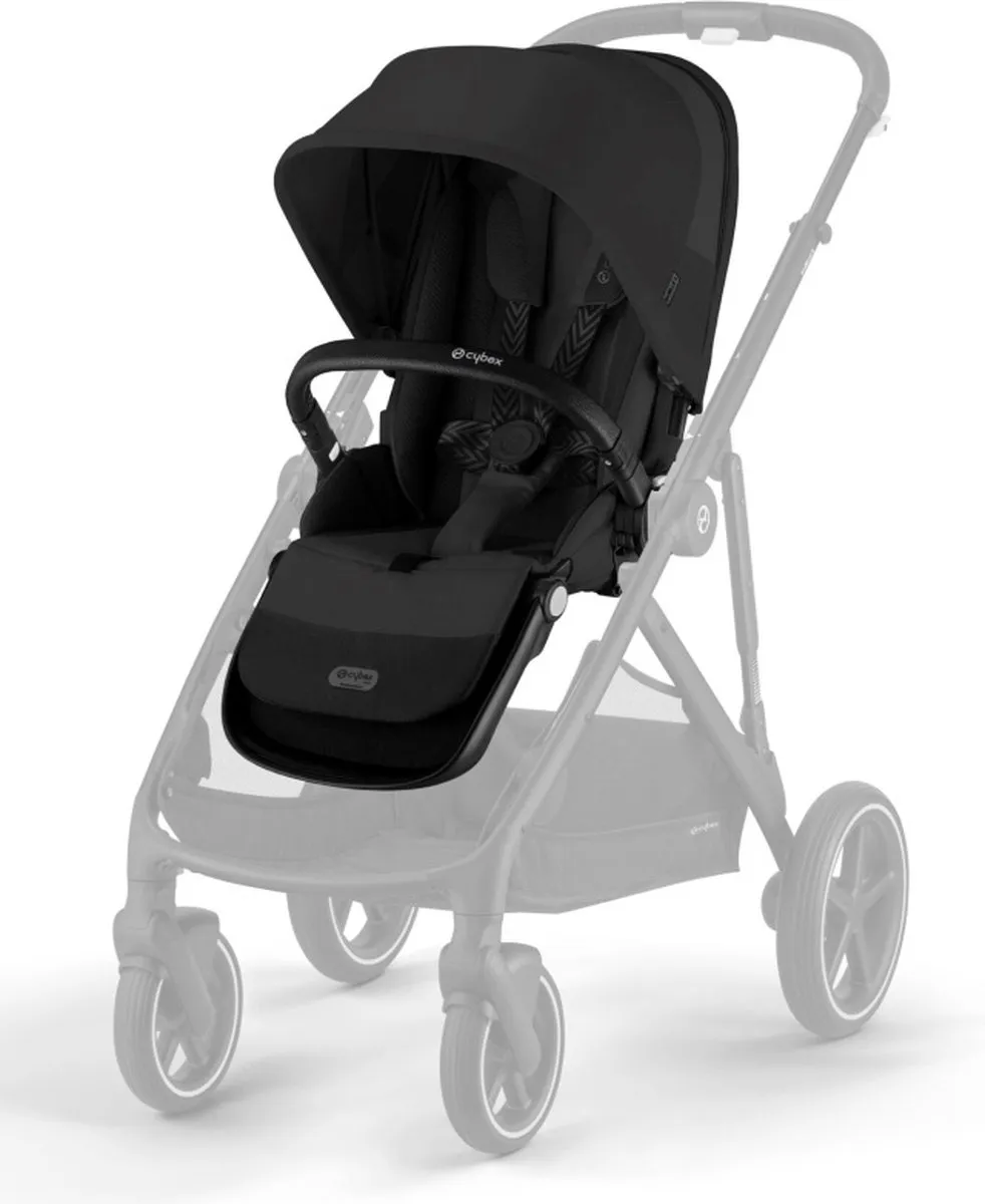 Cybex Gazelle S 2e Buggyzit Kinderwagen - Moon Black